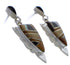 Southwest Multicolor Inlay Silver Earrings EX31616